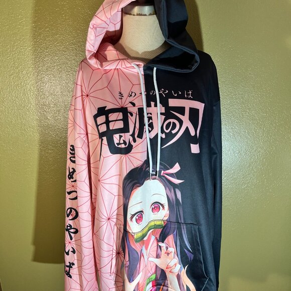 Demon Slayer Nezuko Graphic Cosplay Hoodie with ears - Picture 2 of 8